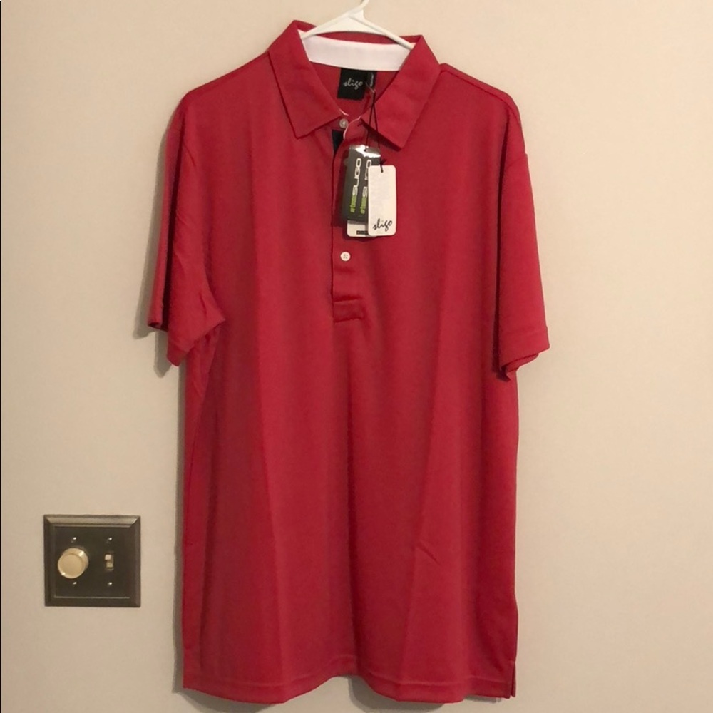 Pink Sligo polo golf shirt